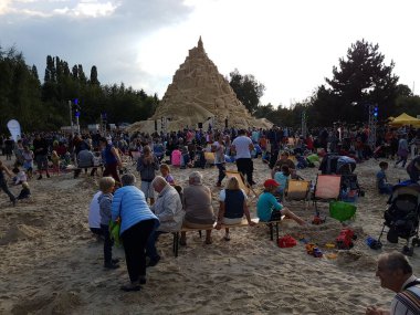 Dünya sandcastle 2017 16,68 metre içinde en yüksek