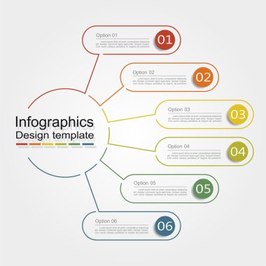 Infographic tasarım şablonu. vektör çizim.