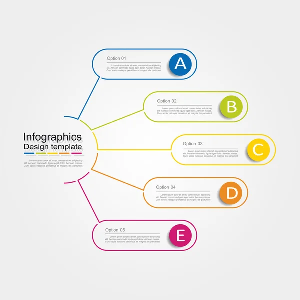 Plantilla de diseño infográfico. Ilustración vectorial . — Archivo Imágenes Vectoriales