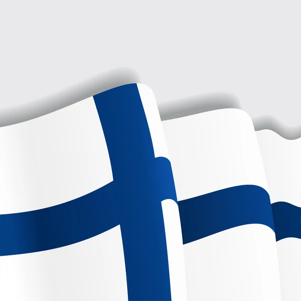 Drapeau finlandais. Illustration vectorielle . — Image vectorielle