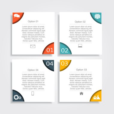 Infographic tasarım şablonu. vektör çizim.