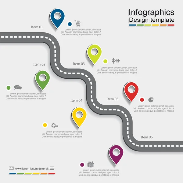 Infographic tervezősablon. vektoros illusztráció. — Stock Vector