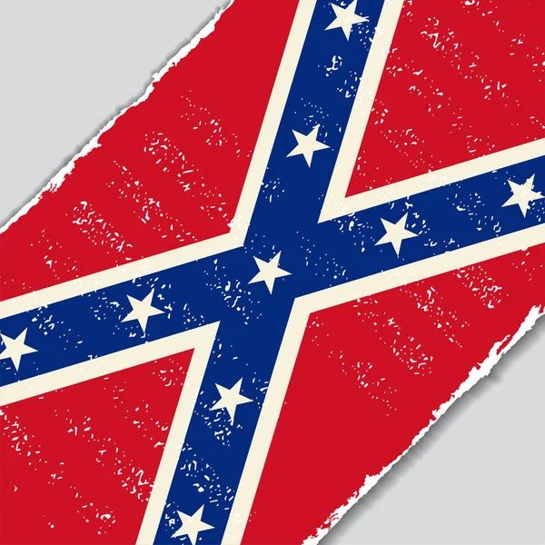 Flaga Konfederacji grunge. Ilustracja wektorowa. — Wektor stockowy