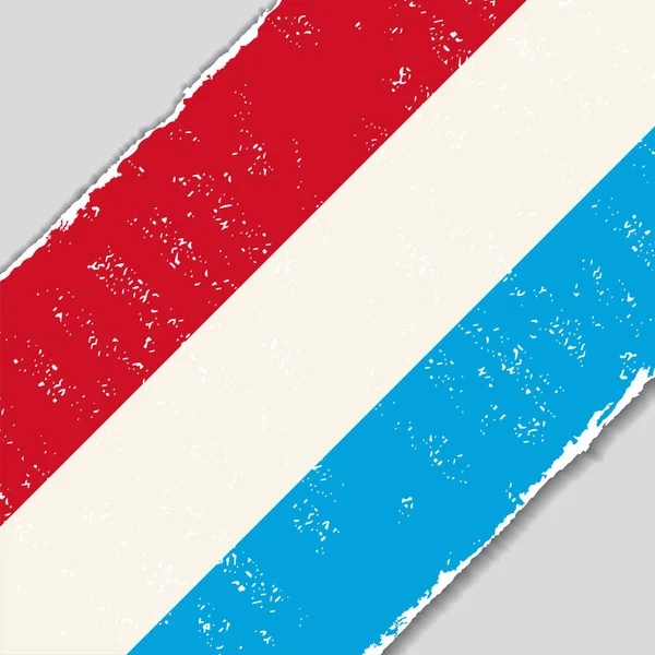 Lüksemburg grunge bayrak. vektör çizim. — Stok Vektör