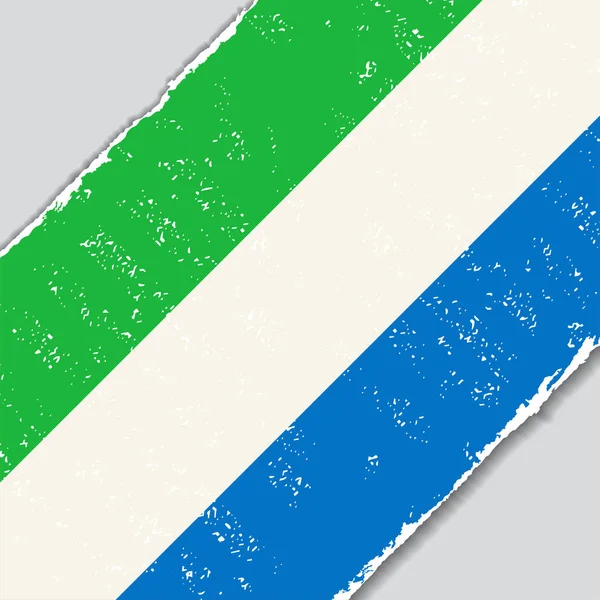 Sierra Leone Grunge Flagge. Vektorillustration. — Stockvektor