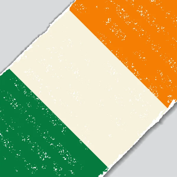 Ierse grunge vlag. vectorillustratie. — Wektor stockowy