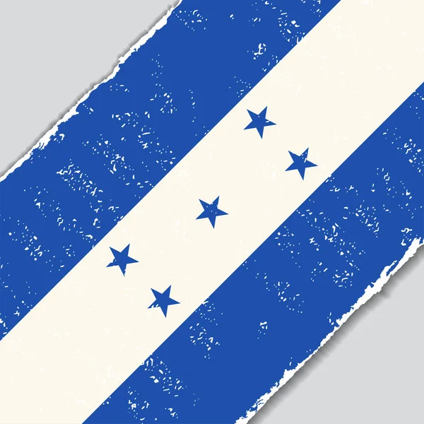 Honduras grunge flagga. vektor illustration. — Stock vektor