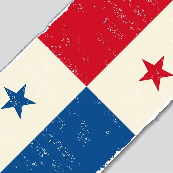 Panama grunge bayrak. vektör çizim. — Stok Vektör