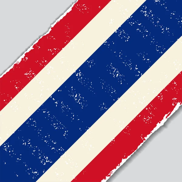 Bandera grunge tailandesa. Ilustración vectorial . — Vector de stock