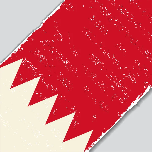 Бахрейнский гранж-флаг. Векторная иллюстрация . — стоковый вектор