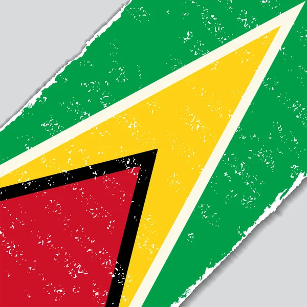 Guyana grunge flag. Vector illustration. — Stock Vector