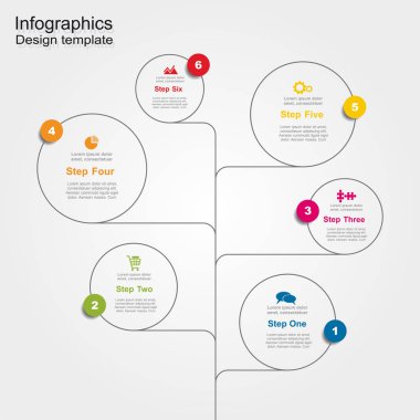 Infographic tasarım şablonu. vektör çizim.
