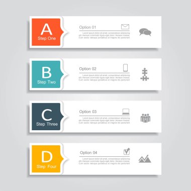 Infographic tasarım şablonu. vektör çizim.