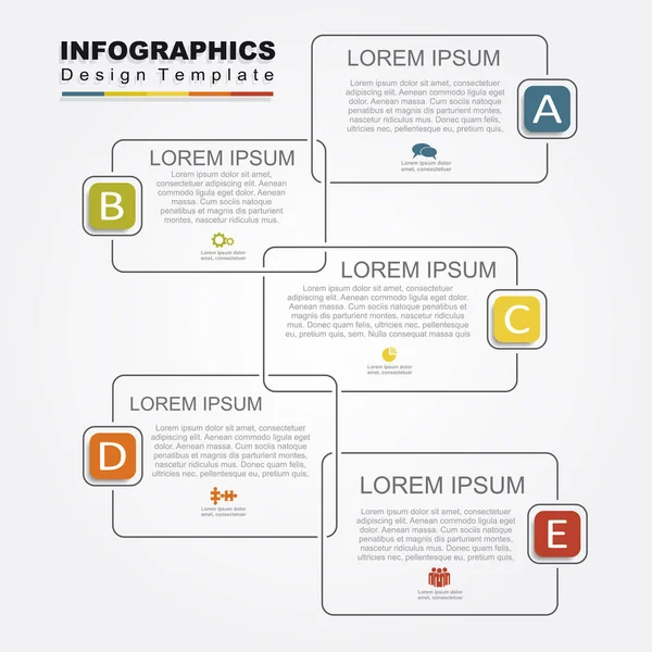 Infographic design template. Vector illustration. — Stock Vector