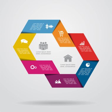 Tasarım şablonu ile yer için senin veri. Vektör çizim.