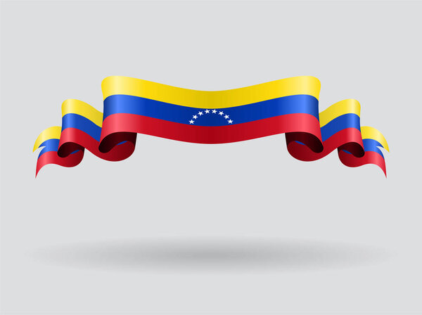 Венесуэльский волнистый флаг. Векторная иллюстрация
.