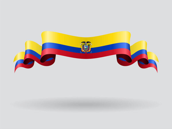 Эквадорский волнистый флаг. Векторная иллюстрация
.