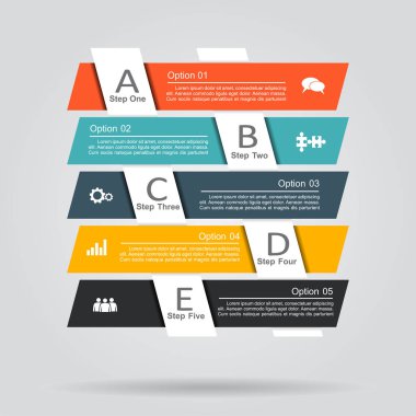 Infographic tasarım şablonu. vektör çizim.