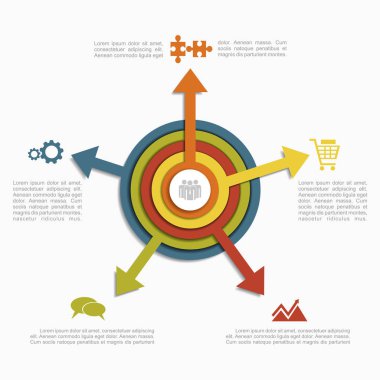 Yer için senin veri şablonu. Vektör çizim.