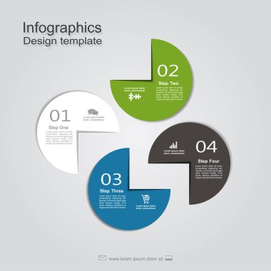 Yer için senin veri şablonu. Vektör çizim.