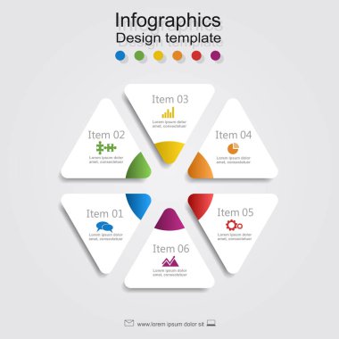 Infographic rapor şablonu veri için bir yer. Vektör çizim.