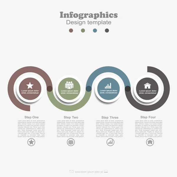 信息图表设计模板与地方为您的数据。矢量. — 图库矢量图片