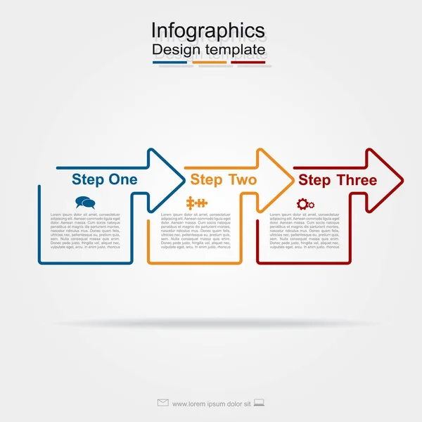 Инфографический шаблон дизайна. Векторная иллюстрация . — стоковый вектор