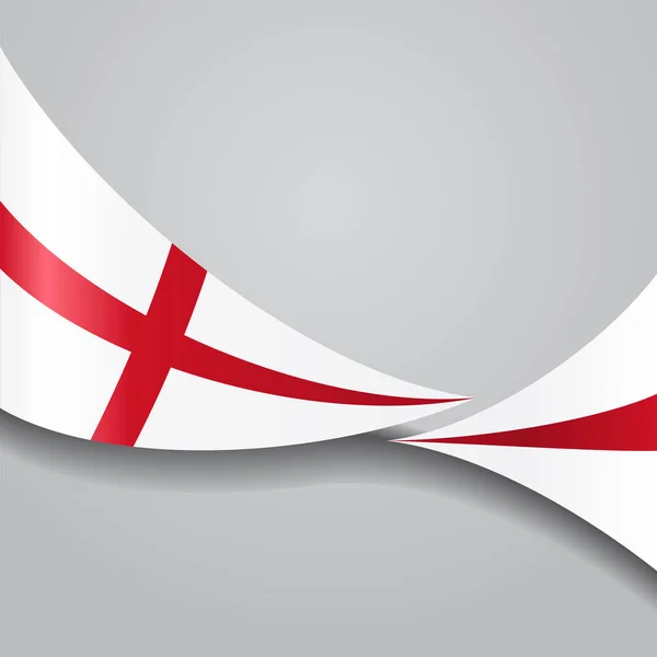 Bandiera inglese sventolata. Illustrazione vettoriale . — Vettoriale Stock