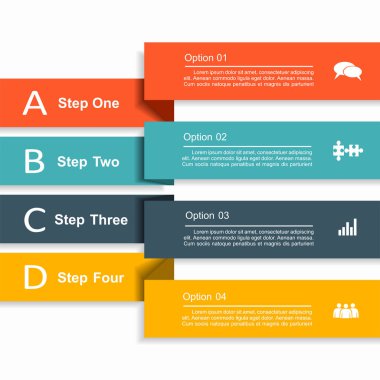 Metniniz için yer alan bilgi tasarım şablonu. Vektör illüstrasyonu.