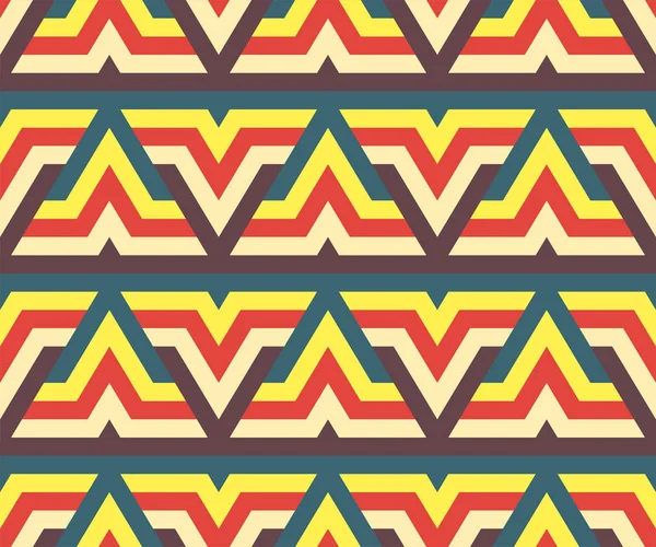 Fondo de patrón de zigzag étnico sin costuras. Vector . — Archivo Imágenes Vectoriales