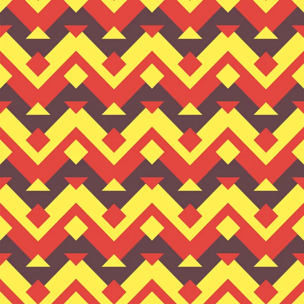Seamless ethnic zigzag pattern background. Vector. — Stock Vector