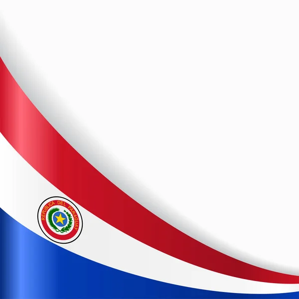 Hintergrund ist die Flagge Paraguays. Vektorillustration. — Stockvektor