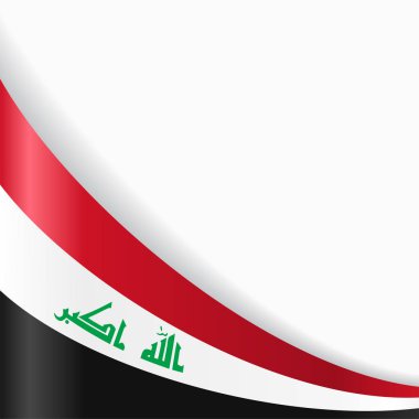 Irak bayrağı arka plan. Vektör çizim.