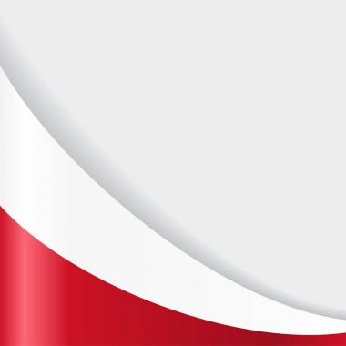 Polonya bayrağı arka plan. Vektör çizim.