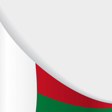 Madagaskar bayrağı arka plan. Vektör çizim.