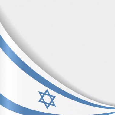 Israeli flag background. Vector illustration. clipart