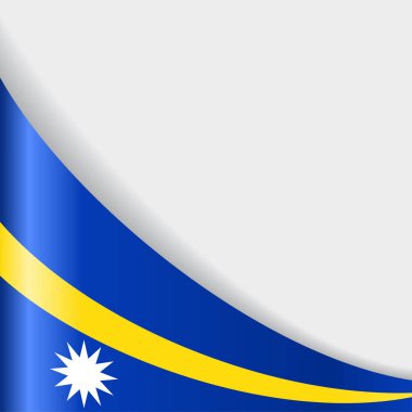 Nauru bayrak arka plan. Vektör çizim.