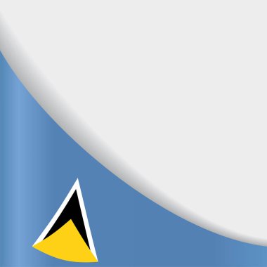 Saint Lucia bayrak arka plan. Vektör çizim.