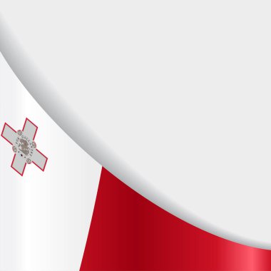 Malta bayrağı arka plan. Vektör çizim.