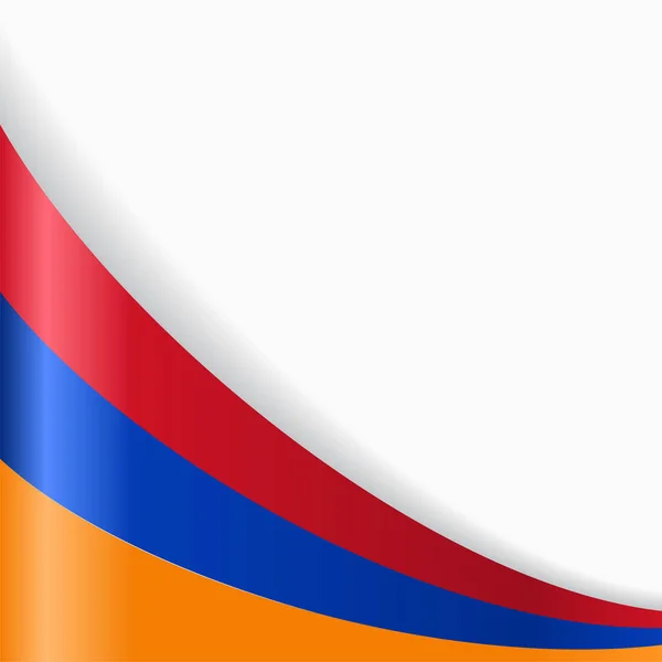 Armenische Flagge Hintergrund. Vektorillustration. — Stockvektor