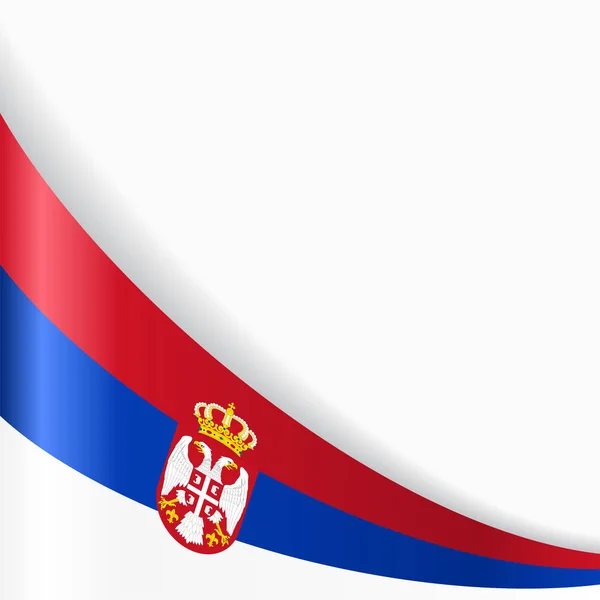 Σερβική σημαία φόντο. Vector εικονογράφηση. — Διανυσματικό Αρχείο