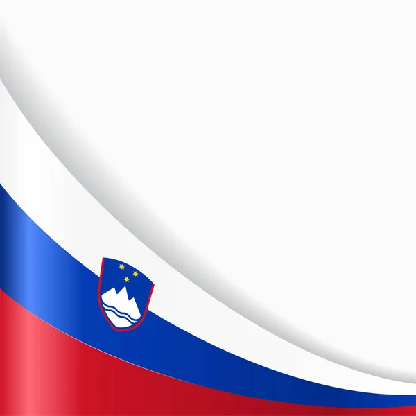 Hintergrund der slowenischen Flagge. Vektorillustration. — Stockvektor
