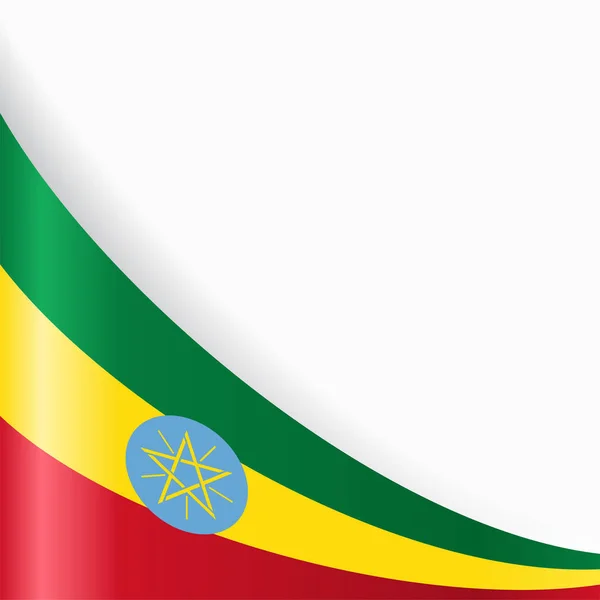 Ethiopische vlag achtergrond. Vectorillustratie. — Stockvector