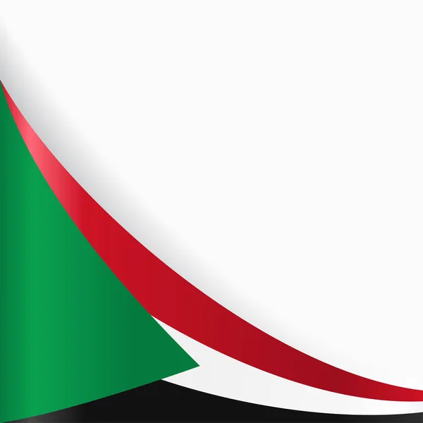 Sudan Flagge Hintergrund. Vektorillustration. — Stockvektor