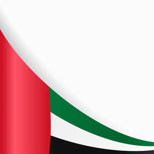 Fondo de la bandera de los Emiratos Árabes Unidos. Ilustración vectorial . — Vector de stock
