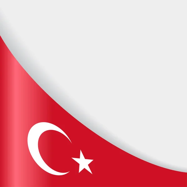 Turecká vlajka pozadí. Vektorové ilustrace. — Stockový vektor