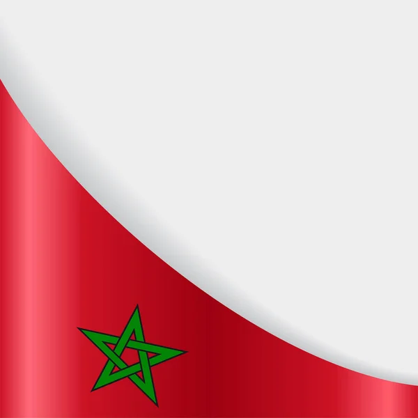 Hintergrund der marokkanischen Flagge. Vektorillustration. — Stockvektor