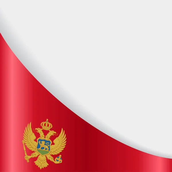 Montenegro Flagge Hintergrund. Vektorillustration. — Stockvektor