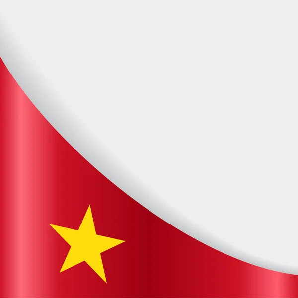 Vietnamees vlag achtergrond. Vectorillustratie. — Stockvector