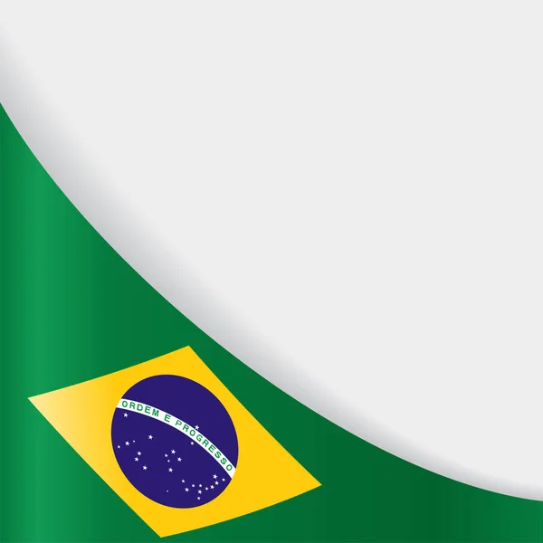 Hintergrund der brasilianischen Flagge. Vektorillustration. — Stockvektor